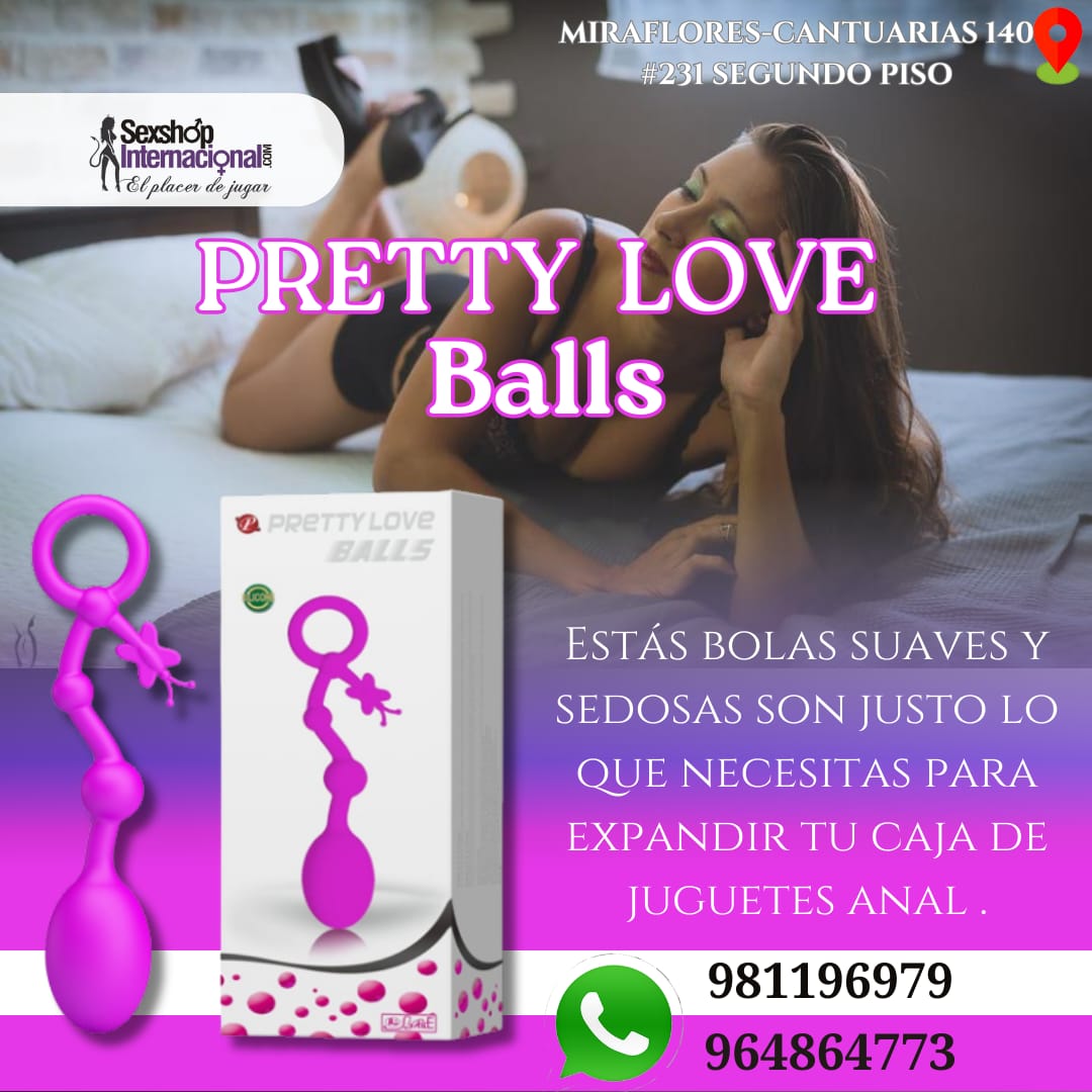 VARITA ANAL - DE SILICONA - PRETTY LOVE BALLS-PAREJAS-SEXSHOP LIMA 971890151